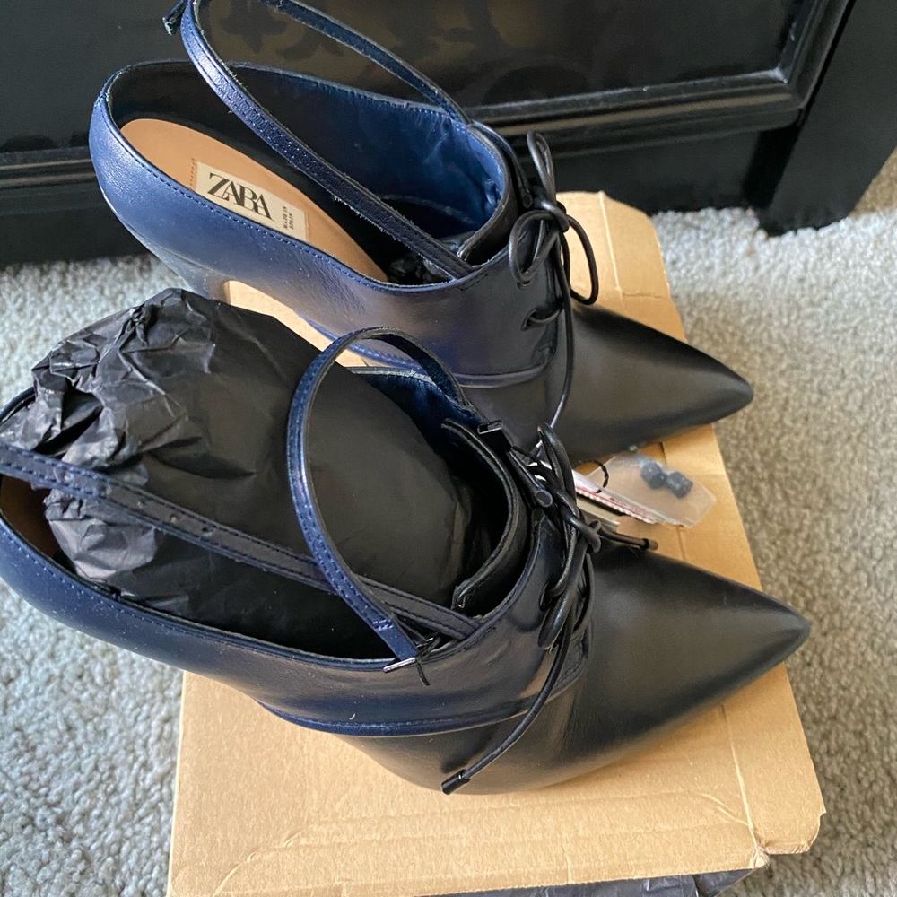 Zara Laced Mule Heel - Picture 4 of 6